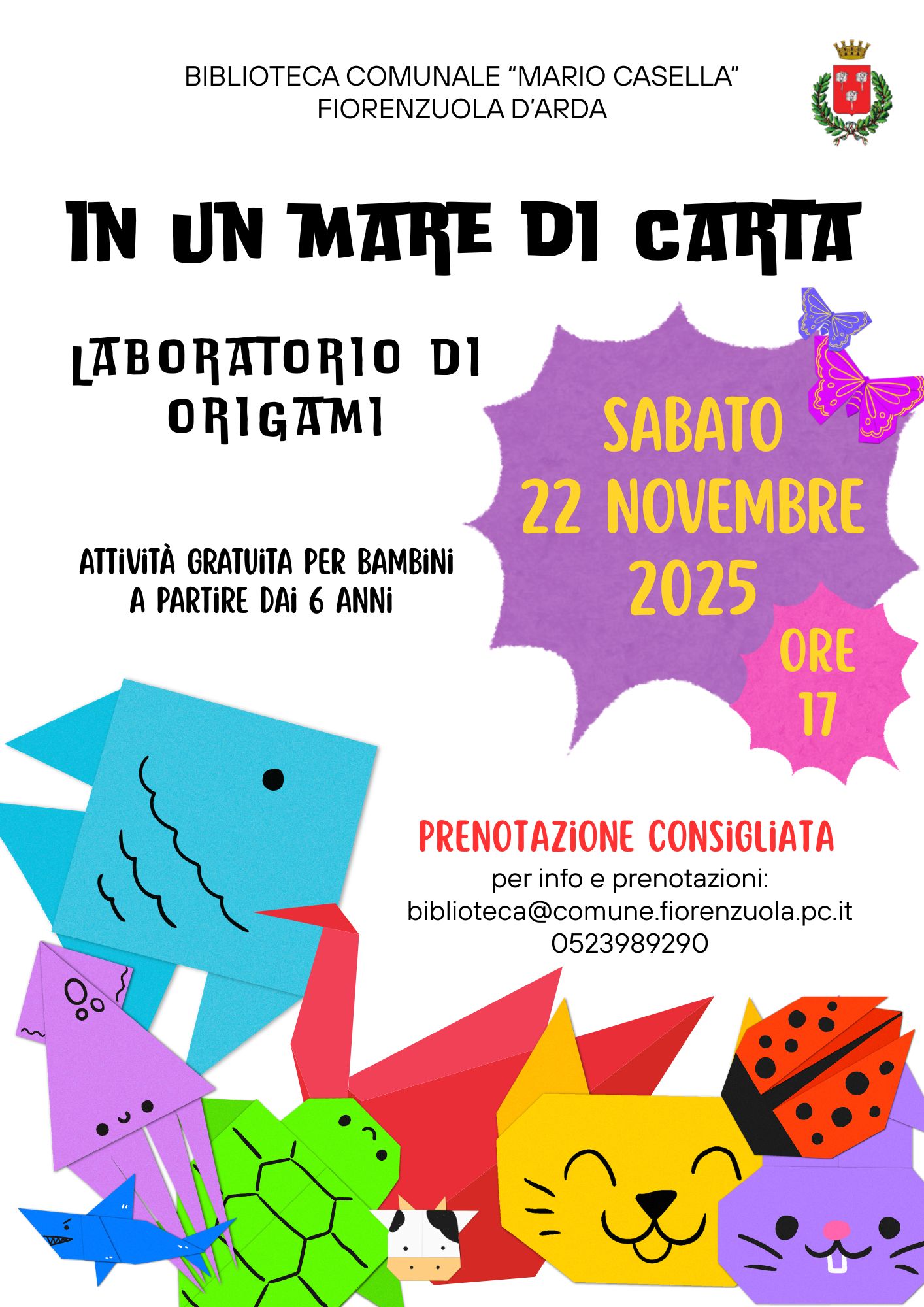 "In un mare di carta" - Laboratorio di origami